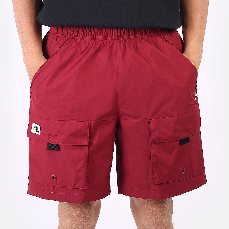 мужские бордовые шорты  Jordan Jumpman Woven Shorts DA7239-677 - цена, описание, фото 3